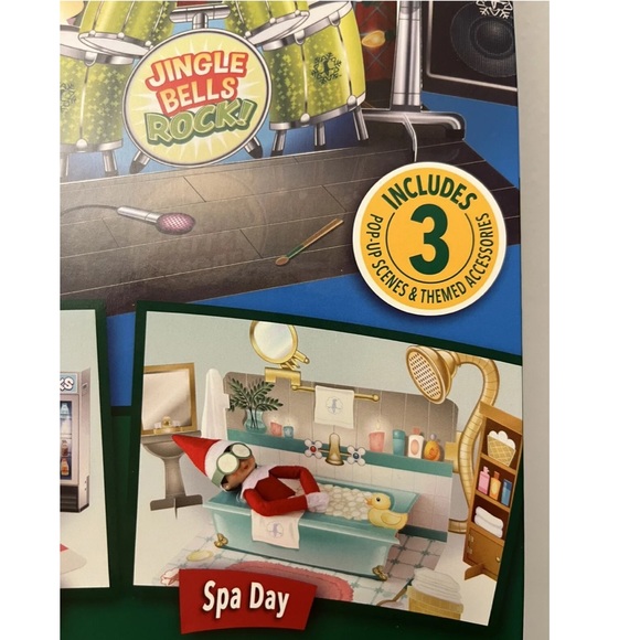 Elf on the Shelf Insta-Moment Pop-Ups Elves at Play New Spa Drum Donut Shop - Picture 2 of 4